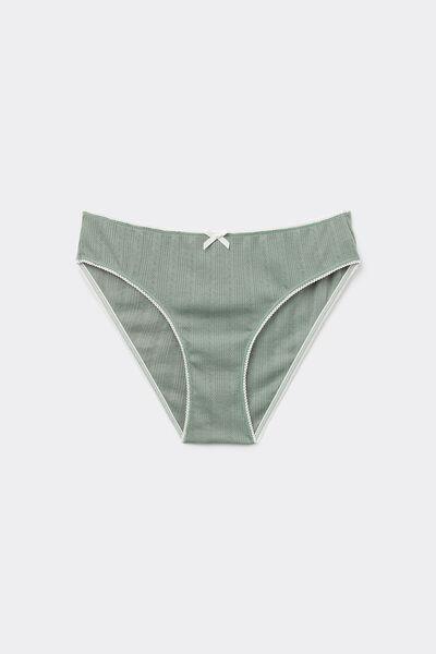 Green Fantasy Pointelle Briefs, , large image number 4
