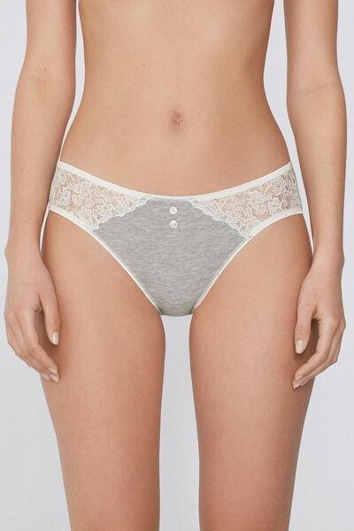 Grey Delicate Touch Briefs, 5701_305Y, large image number 1