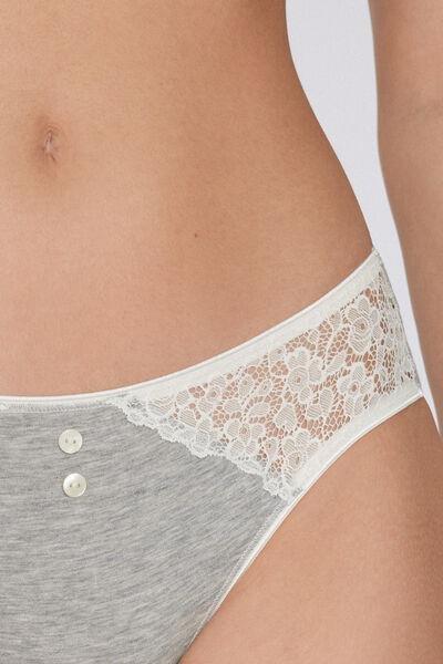 Grey Delicate Touch Briefs, 5701_305Y, large image number 3
