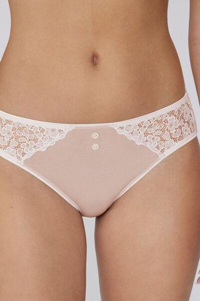 Beige Delicate Touch Briefs, , large image number 3