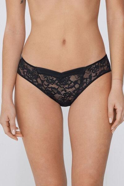 Black Wavy Harmony Classic Briefs, , large image number 0