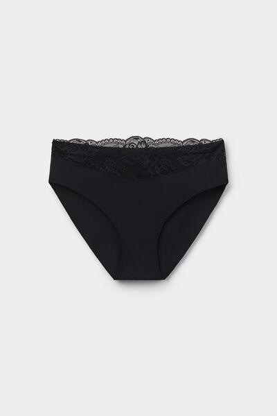 Black Laser Cut Knickers, , large image number 4