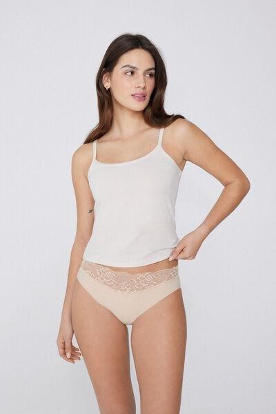 Beige Laser Cut Knickers, , large image number 3