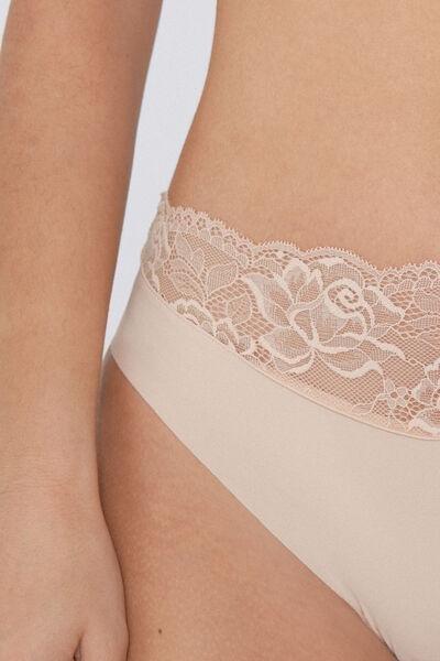 Beige Laser Cut Knickers, , large image number 7