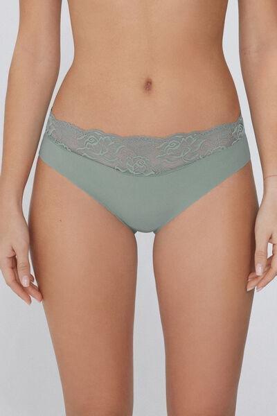 Grey Laser Cut Knickers, , large image number 1
