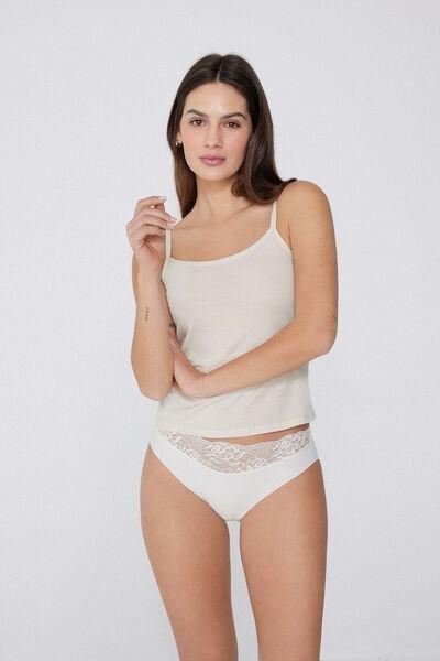 White Laser Cut Knickers, , large image number 1