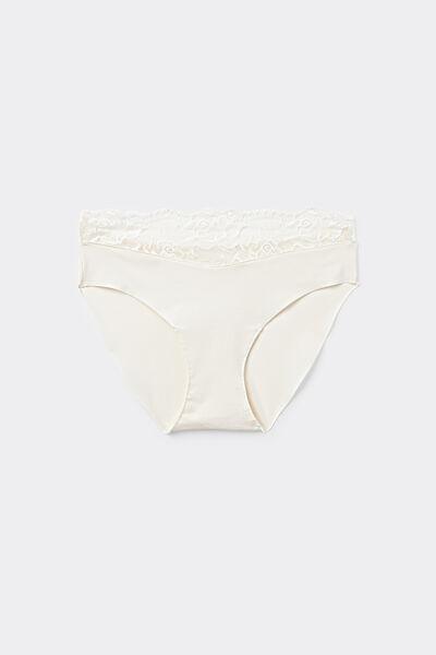 White Laser Cut Knickers, 5701_677V, large image number 3