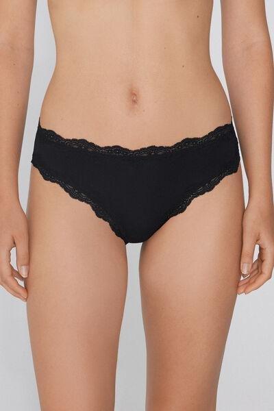 Black Light Touch Knickers, Black, large image number 1