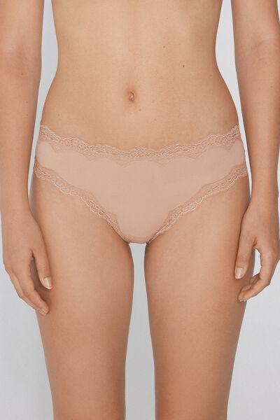 Beige Light Touch Knickers, , large image number 0