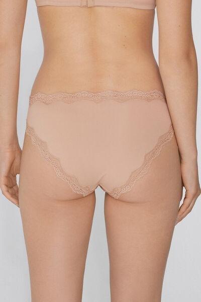 Beige Light Touch Knickers, , large image number 1