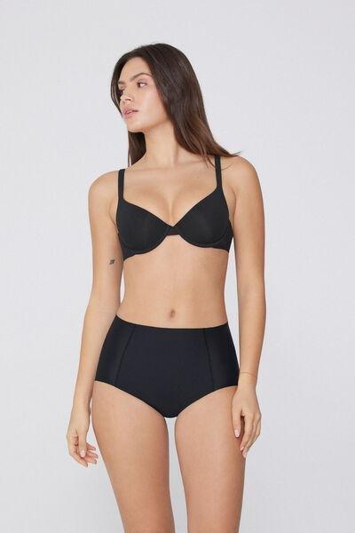 Black High-Waist Brazilian Shaping Briefs, , large image number 1