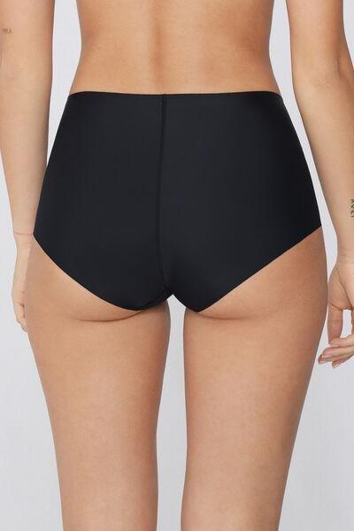 Black High-Waist Brazilian Shaping Briefs, , large image number 2
