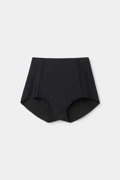 Black High-Waist Brazilian Shaping Briefs, , large image number 4