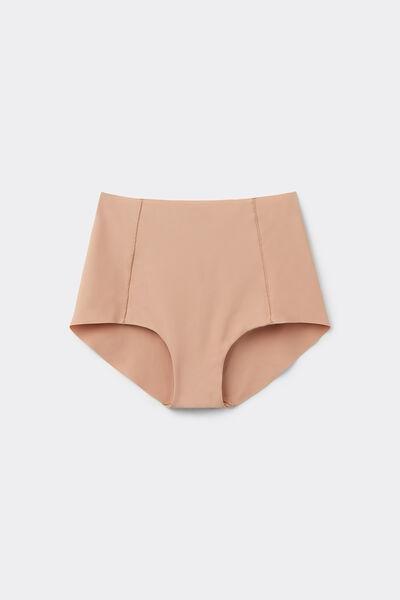 Beige Laser Cut High-Waist Knickers, , large image number 4