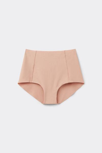 Beige Laser Cut High-Waist Knickers, Natural Blush, large image number 4