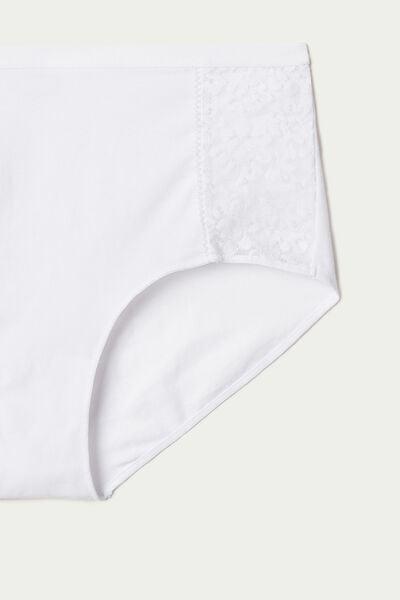White High-Waist Knickers, White, large image number 6