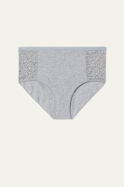 Grey High-Waist Knickers, , large image number 4