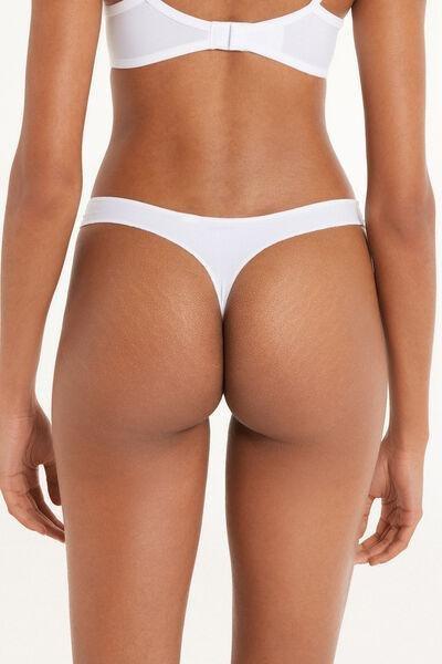 Tezenis - White Microfibre G String