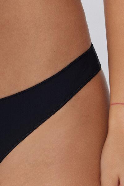 Tezenis - Black Microfibre G String