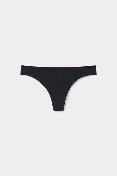 Tezenis - Black Microfibre G String