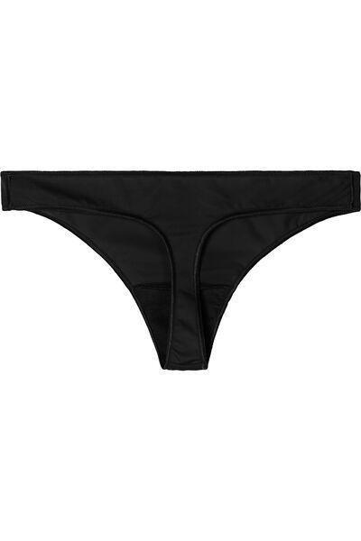 Black Microfibre G String, , large image number 5