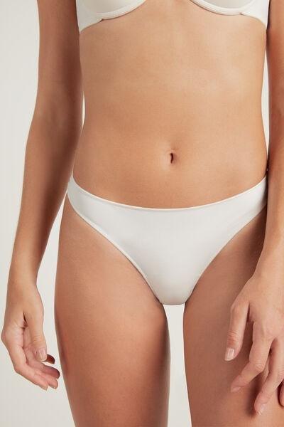 Cream Microfibre G String, , large image number 1