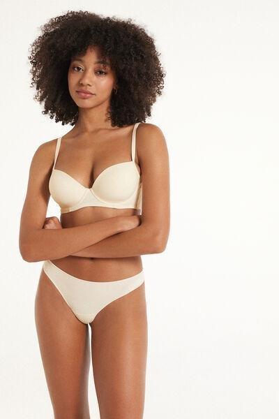Cream Low-Rise G String, , large image number 1