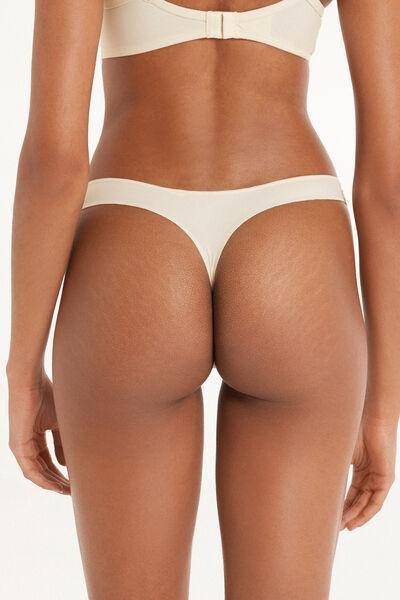 Cream Low-Rise G String, , large image number 2