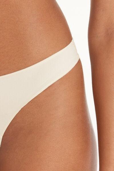 Cream Low-Rise G String, , large image number 3
