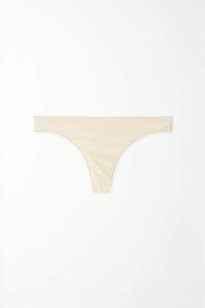 Cream Low-Rise G String, , large image number 4