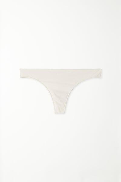 Cream Microfibre G String, , large image number 8