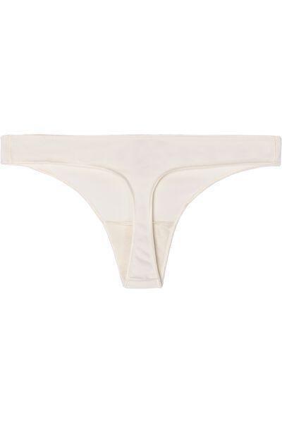 Cream Microfibre G String, , large image number 9