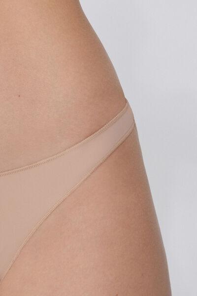 Beige Recycled Microfibre G-String, Natural Blush, large image number 2