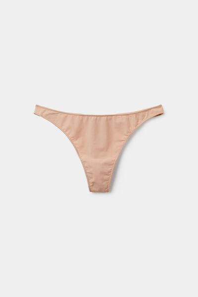 Beige Recycled Microfibre G-String, Natural Blush, large image number 4