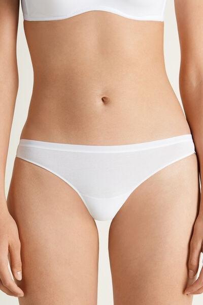 Tezenis - White Cotton G String