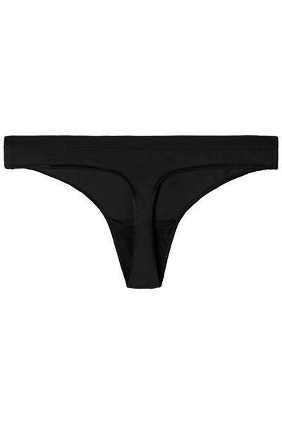 Tezenis - Black Cotton G String