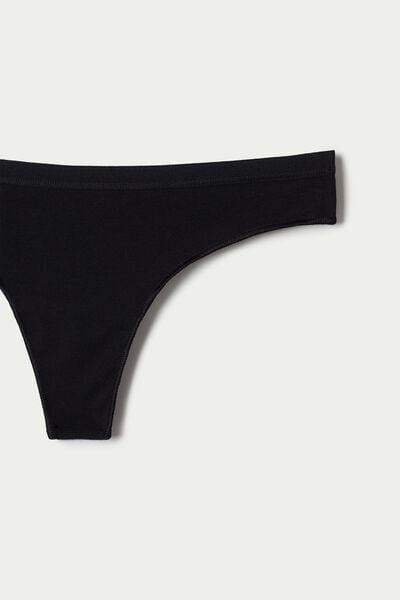 Black Low-Rise G String, Black, large image number 8