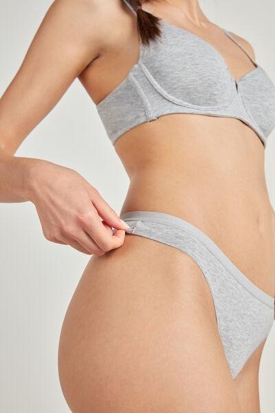 Grey Low-Rise G String, , large image number 3