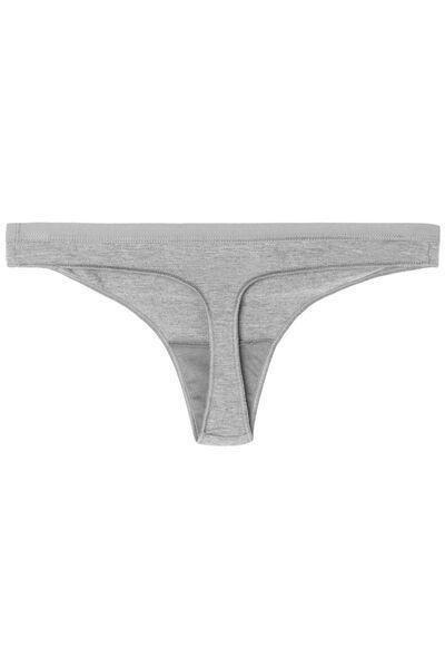 Tezenis - Grey Cotton G String