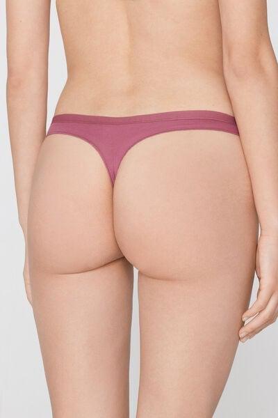 Pink Low Waist Cotton G-String, 5701_179Z, large image number 2