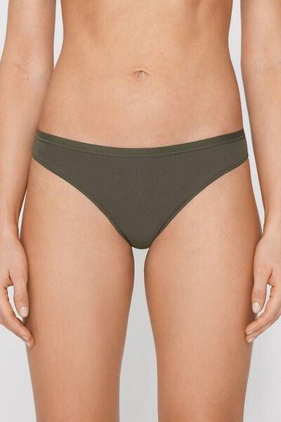 Green Low Waist Cotton G-String, 5701_226Z, large image number 1