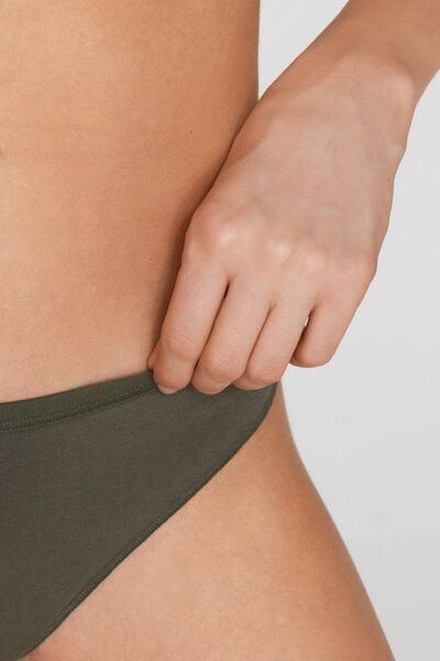 Green Low Waist Cotton G-String, 5701_226Z, large image number 3