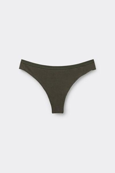 Green Low Waist Cotton G-String, 5701_226Z, large image number 4