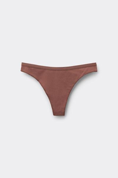Caramel Low Waist Cotton G-String, 5701_304Y, large image number 4