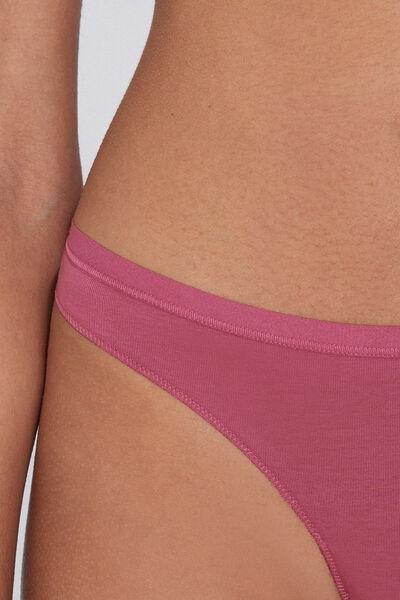 Purple Organic Cotton Thong Panties, , large image number 3