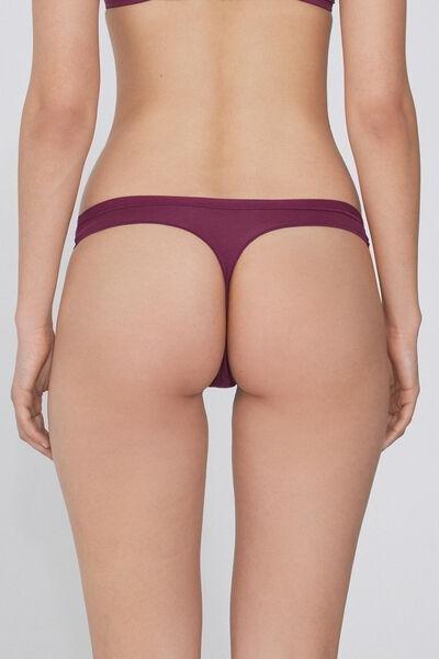 Burgundy Organic Cotton G-String, 5701_719Y, large image number 2