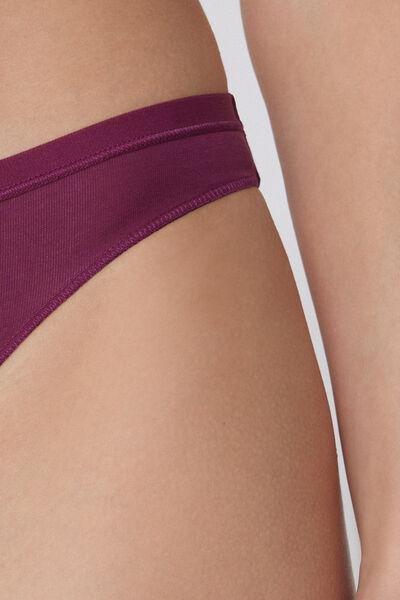 Burgundy Organic Cotton G-String, 5701_719Y, large image number 3