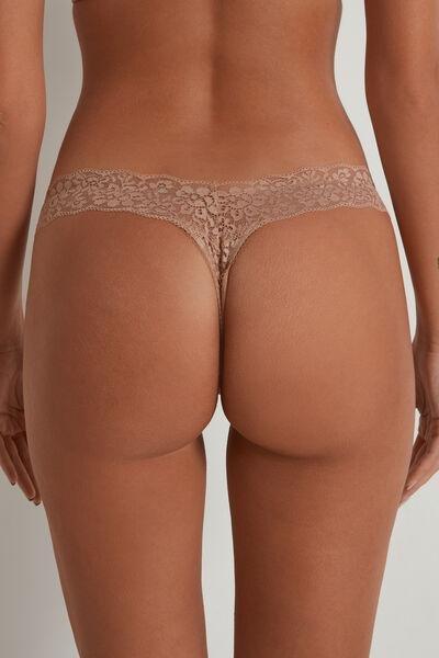 Beige High-Cut G-String, , large image number 2