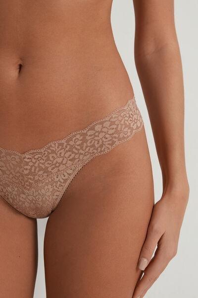 Beige High-Cut G-String, , large image number 3