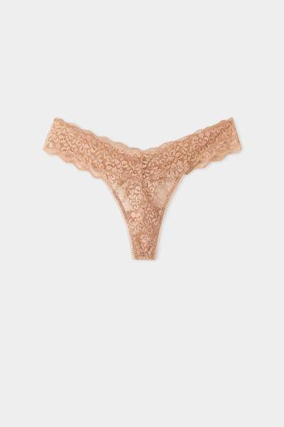 Beige High-Cut G-String, , large image number 4
